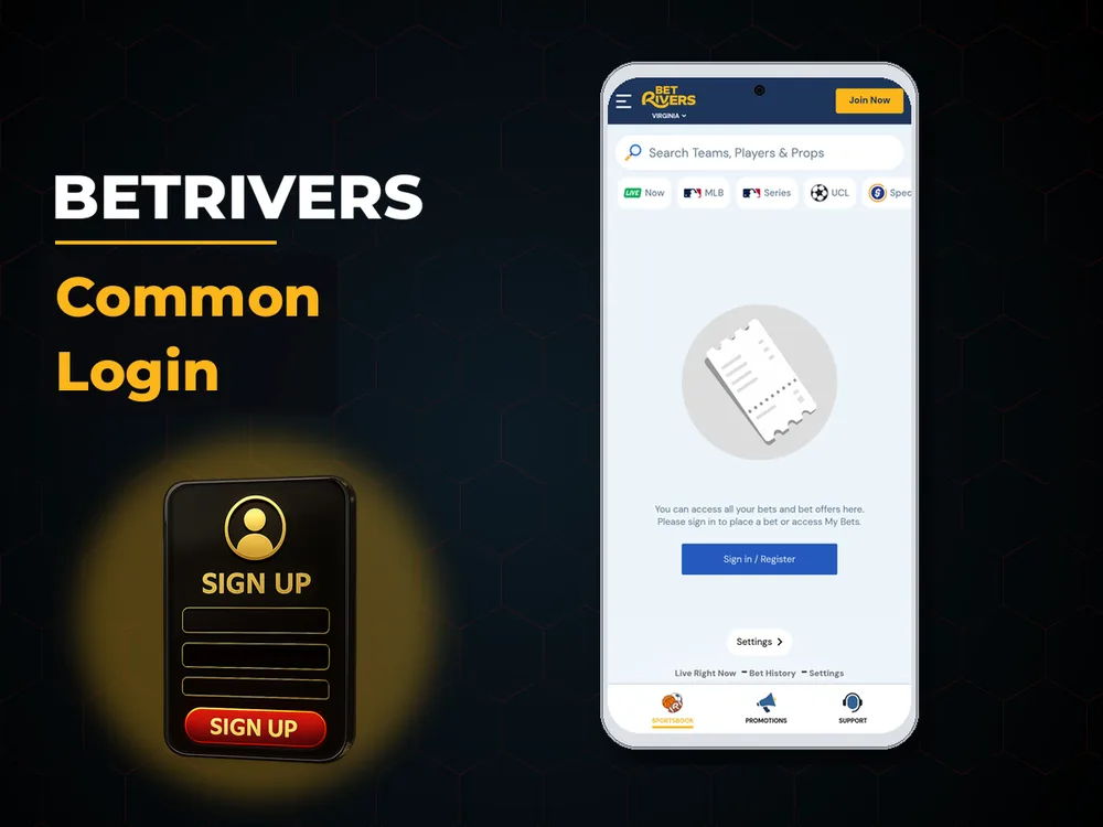 BetRivers - Common Login